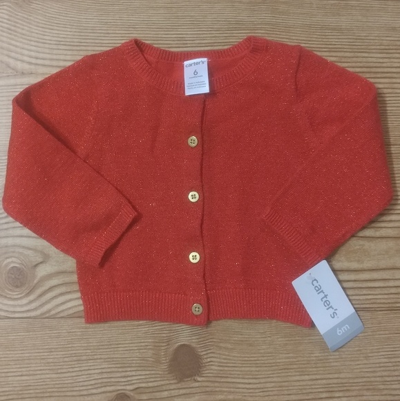 gold baby girl cardigan